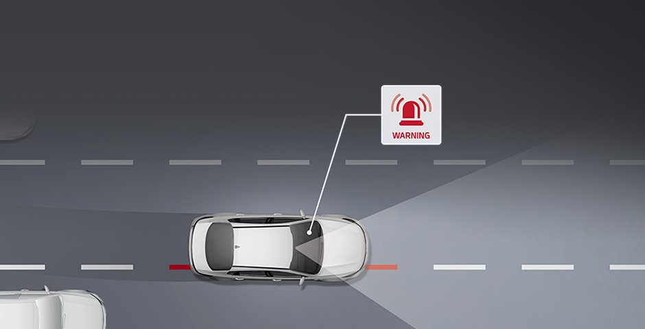 Kia Lane Departure Warning System (LDWS) video