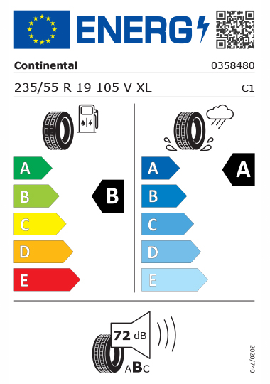 Kia Reifenlabel - continental-0358480-235-55R19