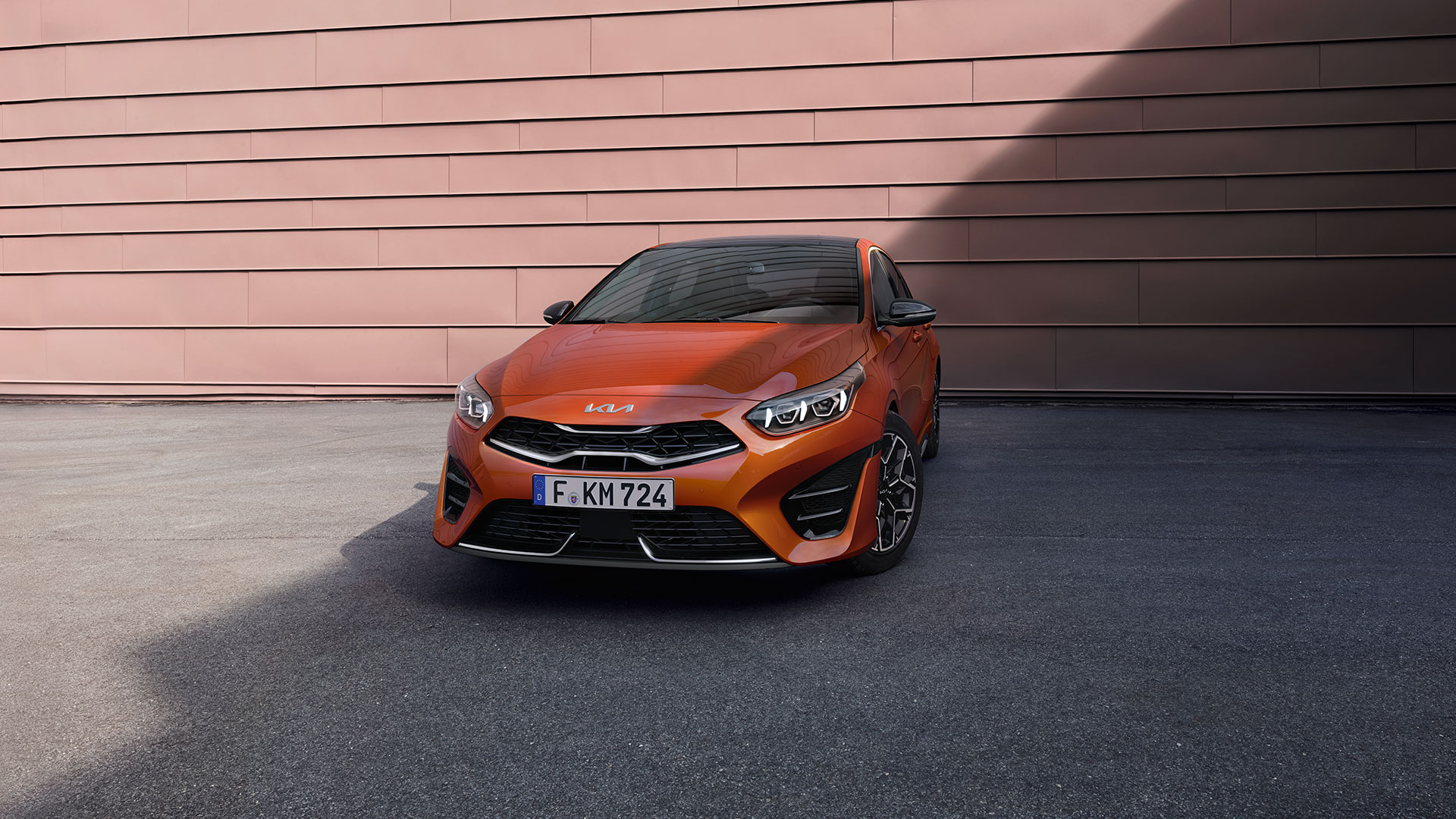 Kia Ceed, Frontansicht, Orange