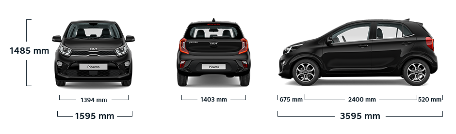 Kia Picanto dimensions