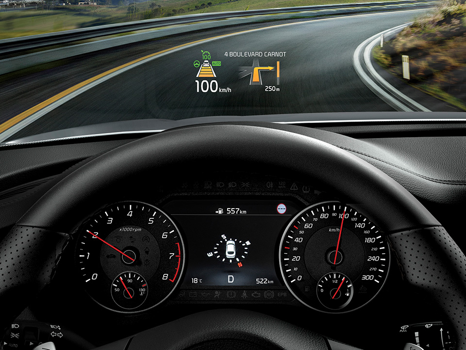 Kia Stinger - display HUD